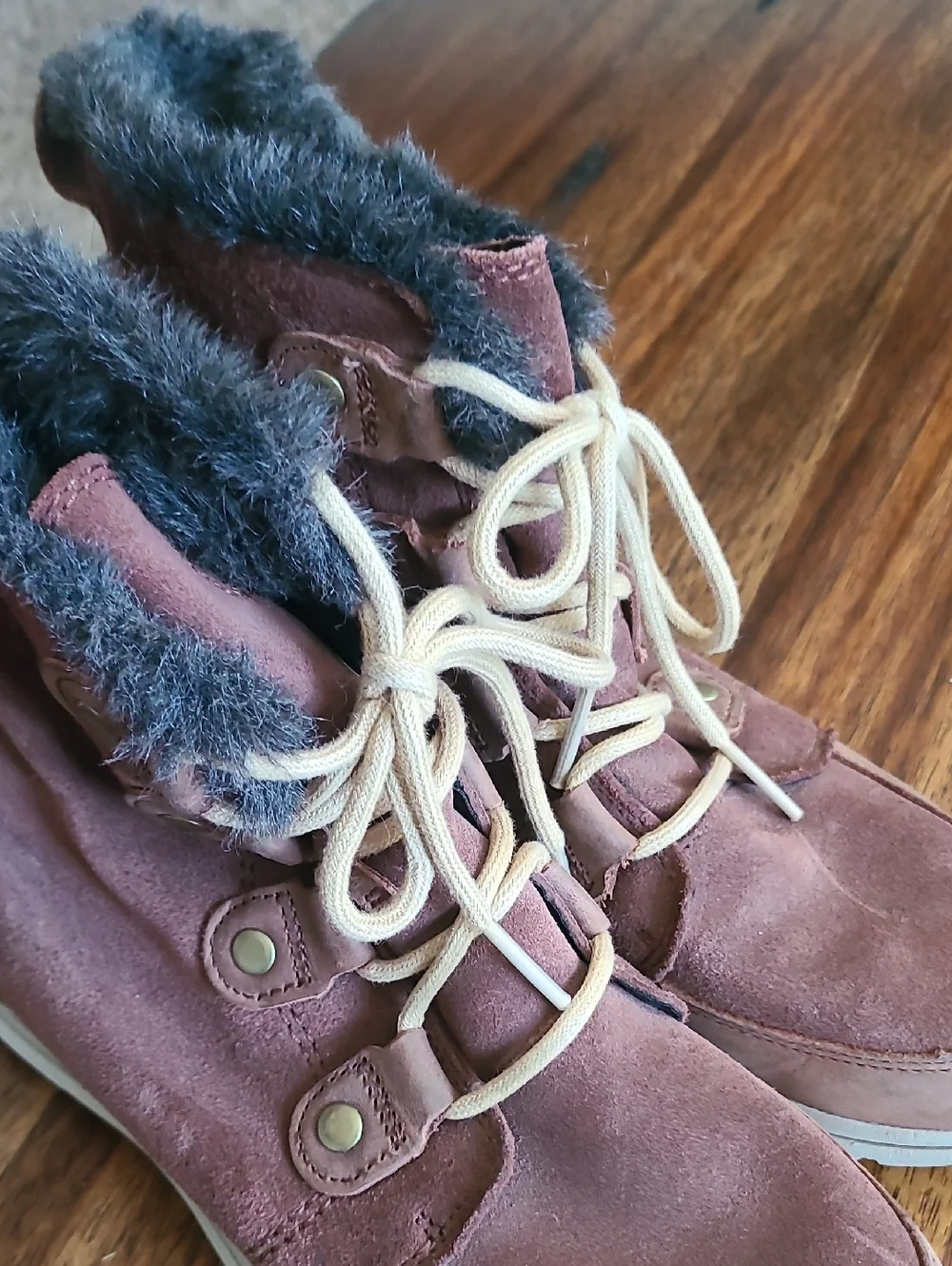 Sorel Explorer Joan Boots Womens Sz 9.5 Brown Suede Waterproof Winter NL3039-282